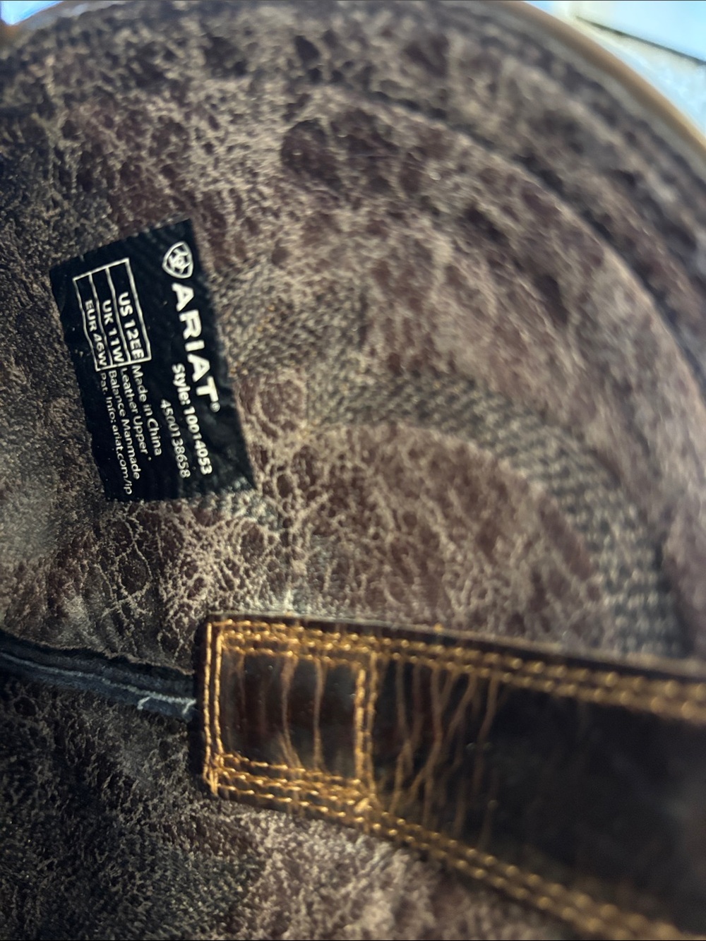 ARIAT Leather Boots (12EE) - Picture 3 of 3